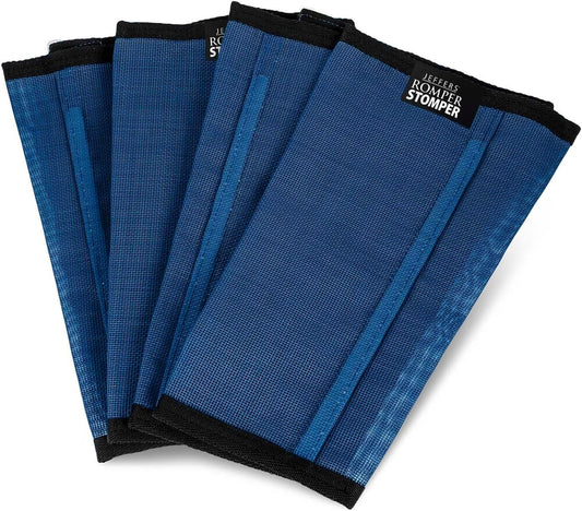 Jeffers Romper Stomper Fly Boots for Horses - Grey, Large – Breathable Mesh Leg Wraps for Insect Protection, Stable Accessories for Summer Turnout, Ride Gear, Horse Hoof & Leg Care - 4 Pack