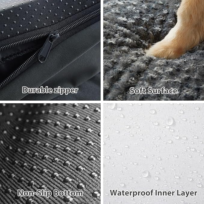 BFPETHOME Orthopedic Dog Beds for Large Dogs-Waterproof Sofa Dog Bed with Removable Washable Cover, Large Pet Bed with Waterproof Lining and Nonskid Bottom,Pet Bed for Dogs
