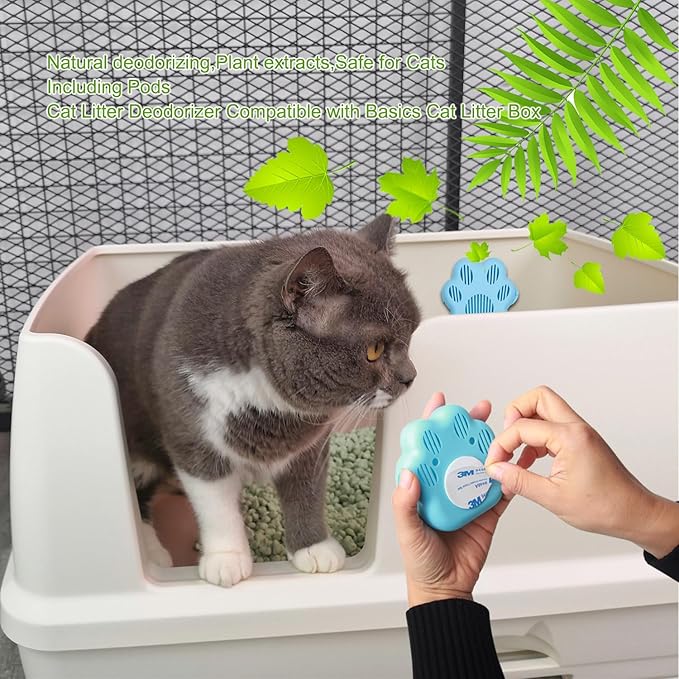 6 Pack Pet Odor Eliminator,Cat Litter Box Odor Deodorant Gel Suitable Compatible with PuraMax 2,PuraMax & MAX PRO and basics cat litter box.