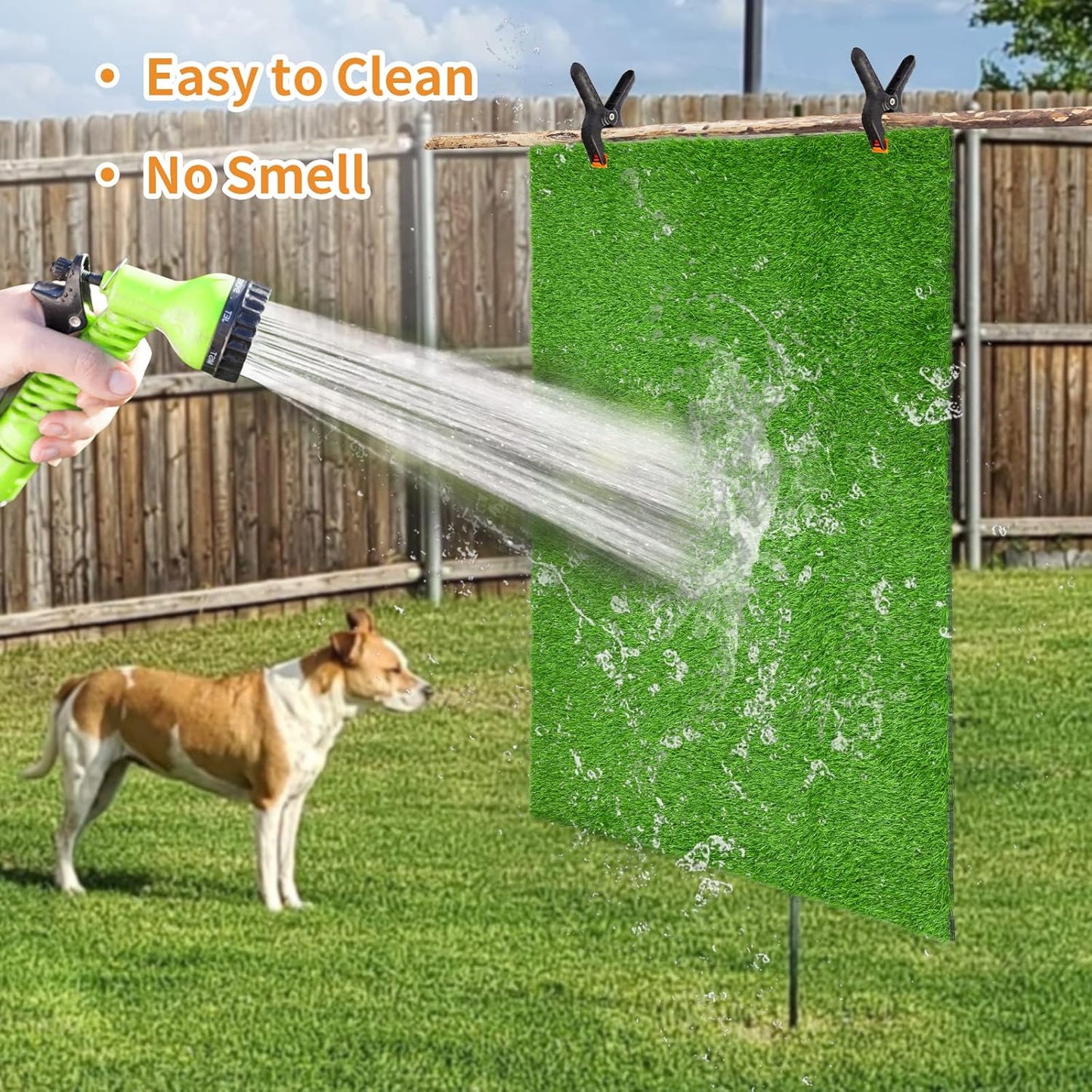LOOBANI Dog Grass Pee Pads, Artificial Dog Grass Pads for Potty Tray, Fake Grass for Dogs to Pee On, Outdoor Indoor Pee Grass for Dog Potty (31*51 inch)