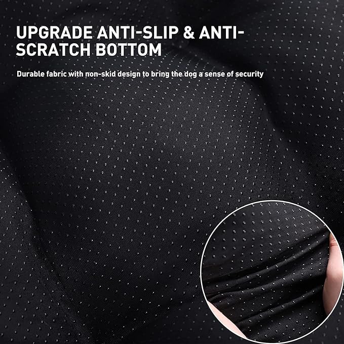 KSIIA Washable Dog Bed Deluxe Plush Dog Crate Beds Comfy Kennel Pad Anti-Slip Pet Sleeping Mat for Large, Jumbo, Medium, Small Dogs Breeds, 17" x 12", Dark Grey