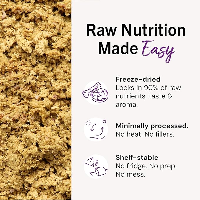 Stella & Chewy's Freeze-Dried Raw Cat Dinner Morsels - Premium Duck & Goose Recipe with 98% Cage-Free Poultry & Organs - Natural Grain-Free Cat & Kitten Food - Made in USA - 8 oz