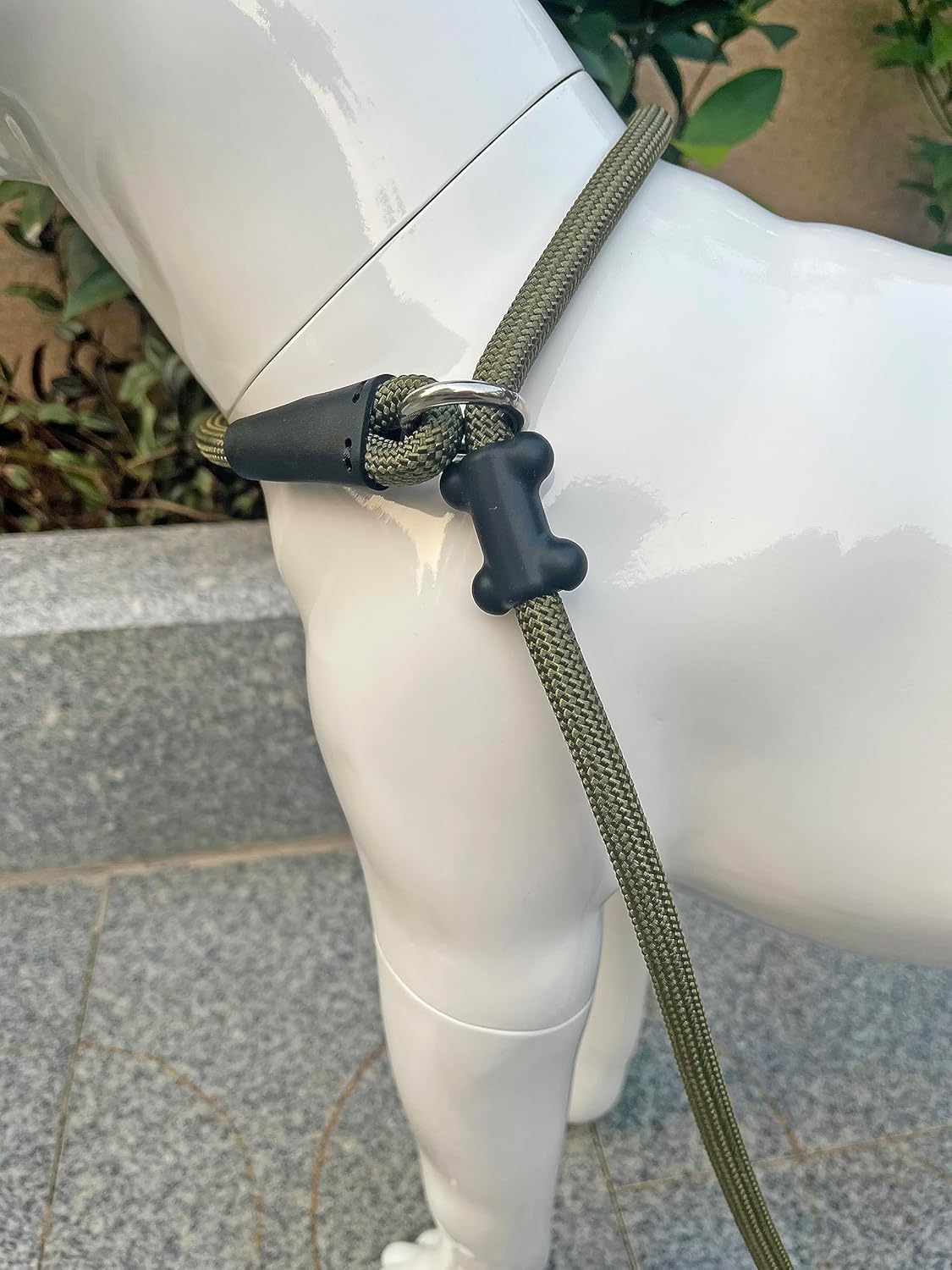 Slip Lead Dog Leash，Strong Nylon Rope Leash and Padded Handle,No Pull Outdoor Walking Training Lead for Small Medium Large Dogs(Army Green, 1/2"×6ft)