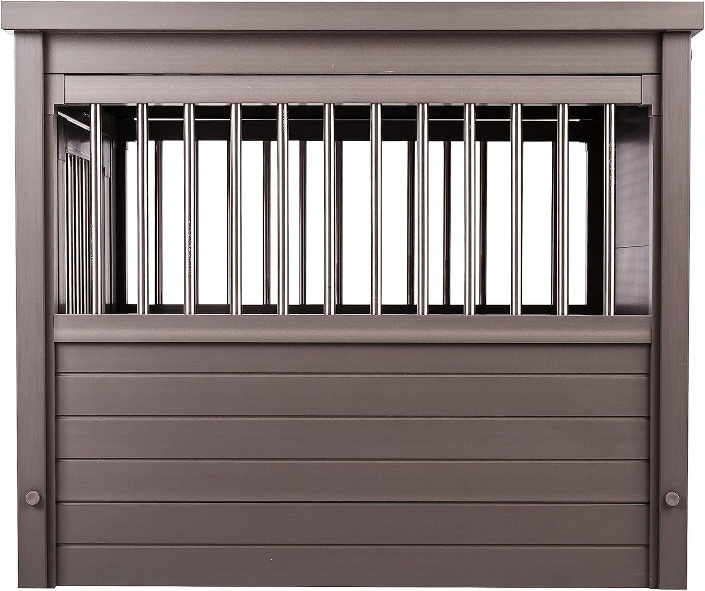 New Age Pet ecoFLEX Pet Crate/End Table, Small, Grey, Model:EHHC405S