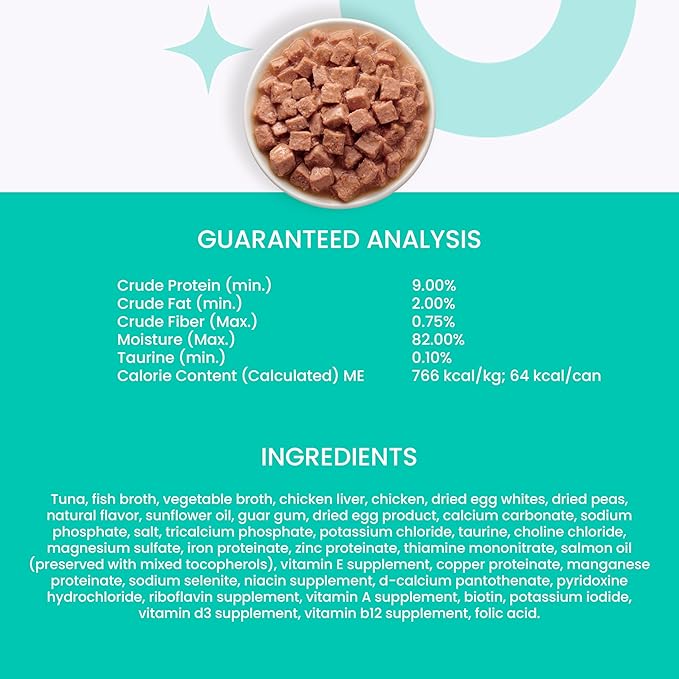 I and love and you Wet Cat Food - Tuna Fintastic Stew - Tuna Recipe, Grain Free, Filler Free, 3oz Pack of 24 Cans