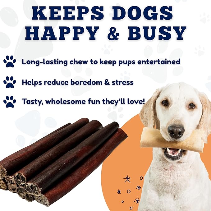 Amazing Dog Treats 6 Inch Collagen Stick - (10 Count) - Collagen Sticks for Dogs - No Hide Dog Bones