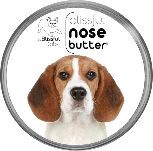 The Blissful Dog Beagle Nose Butter for Dry, Cracked Skin, Lick-Safe Dog Nose Balm with Moisturizing Shea Butter, Almond, Olive, and Essential Oils, Pet Supplies, Uncented, 8 oz.