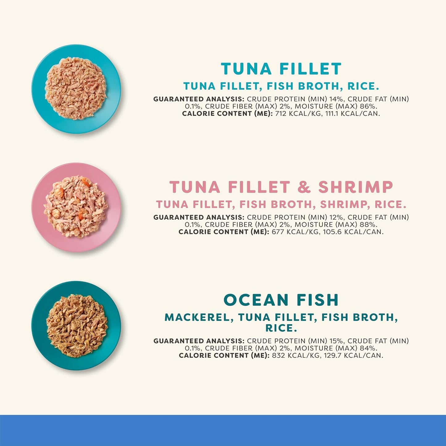 Applaws Natural Wet Cat Food in Broth, Made with Limited and Natural Ingredients, Fish Selection Variety Pack in Broth (12 x 5.5oz Cans)