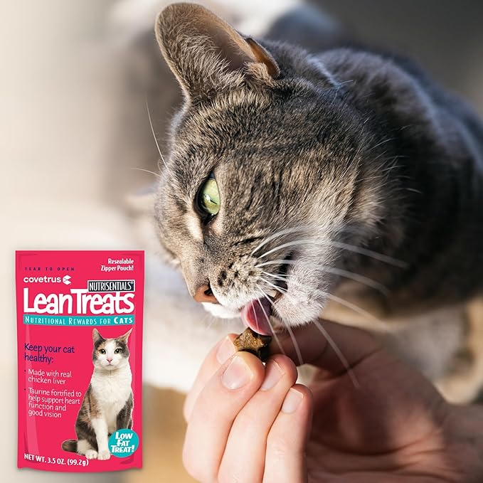 Covetrus Nutrisential Lean Treats for Cats, Low Fat Chicken Flavor, Small, Medium, Large, 1 Pack, 3.5oz