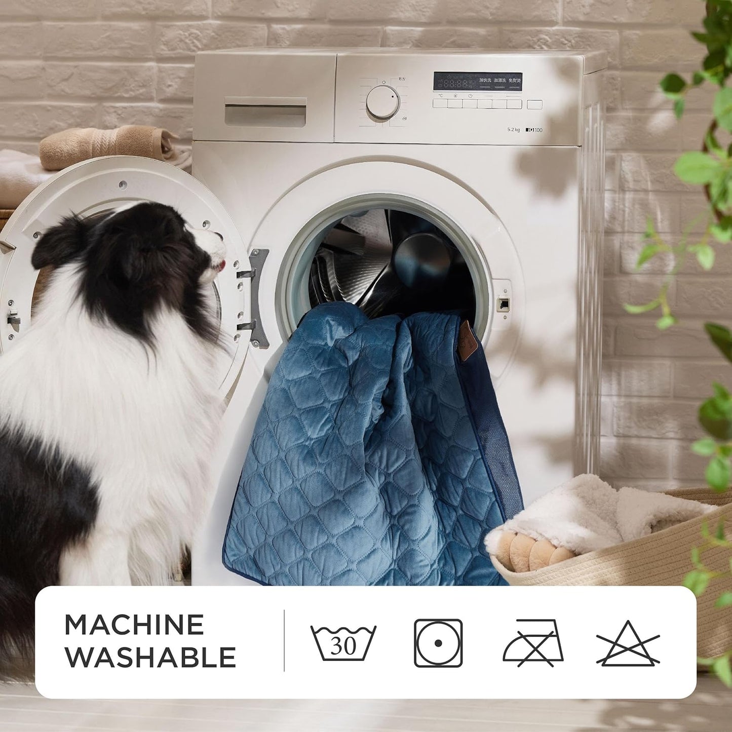 Bedsure Orthopedic Dog Bed for Extra Large Dogs and Crate - Thick Memory Foam Pet Mattress with Removable Washable Cover and Egg Crate Foam, Suitable for Pet Up to 100 lbs, XL 41x29x4 Inches, Navy