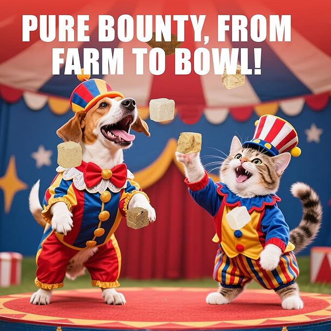 Just Try Freeze-Dried Dog Teats Mix for Dogs & Cats - Chicken, Duck, Salmon, Cod, Liver & Heart - Grain-Free, Training & Treats