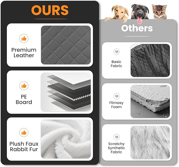 Portable Small Dog Seat for Car,Luxury Center Console Dog Car Seat Booster with Safety Tethers,Auti-Collapse Pet Travel Carrier for SUV,Truck.(Dark Grey/White)