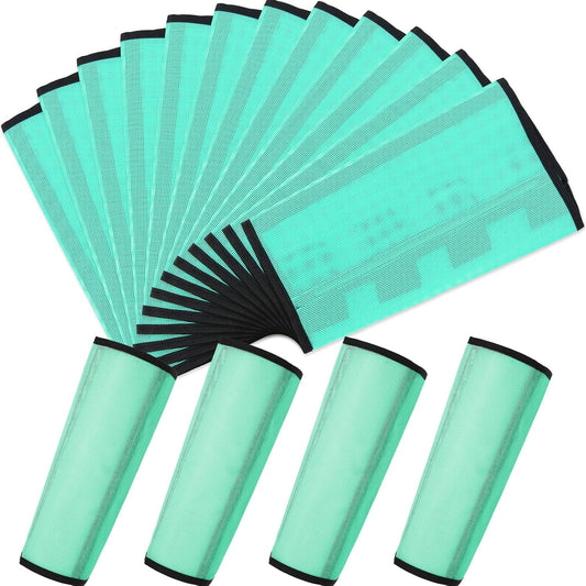 Jexine 12 Fly Boots for Horse Set of 12 Loose Breathable Mesh Horse Fly Sheets Protective Horse Leg Wraps Leggings for Preventing Flies and Mosquitoes Bites(Green)