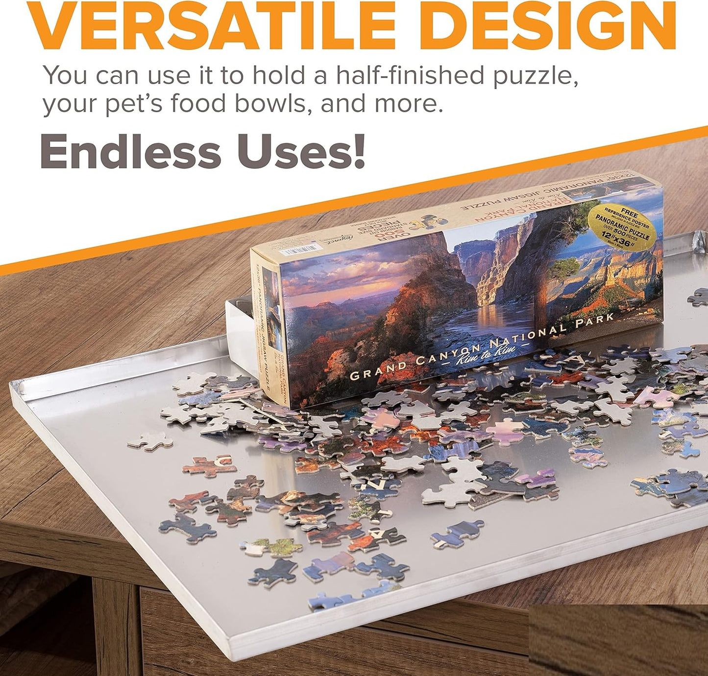 23.5" x 17.5" Metal Replacement Dog Crate Pan Chew Proof Crack Proof Pet Kennel Tray Central Dog Training Crate Pan Pet Supplies, Galvanized, 1" H