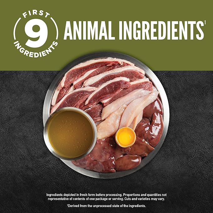 ORIJEN Chunks & Shreds Wet Cat Food Duck & Liver Entrée 5.5oz Cans (6 Count)