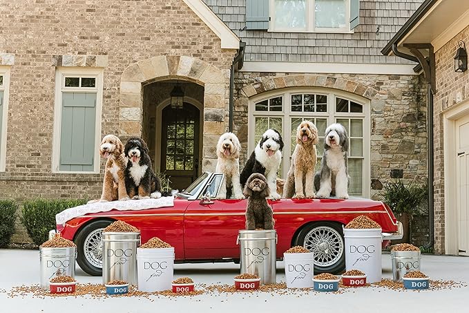 Harry Barker Pet Food Storage Collection, Classic White Food Storage - Large