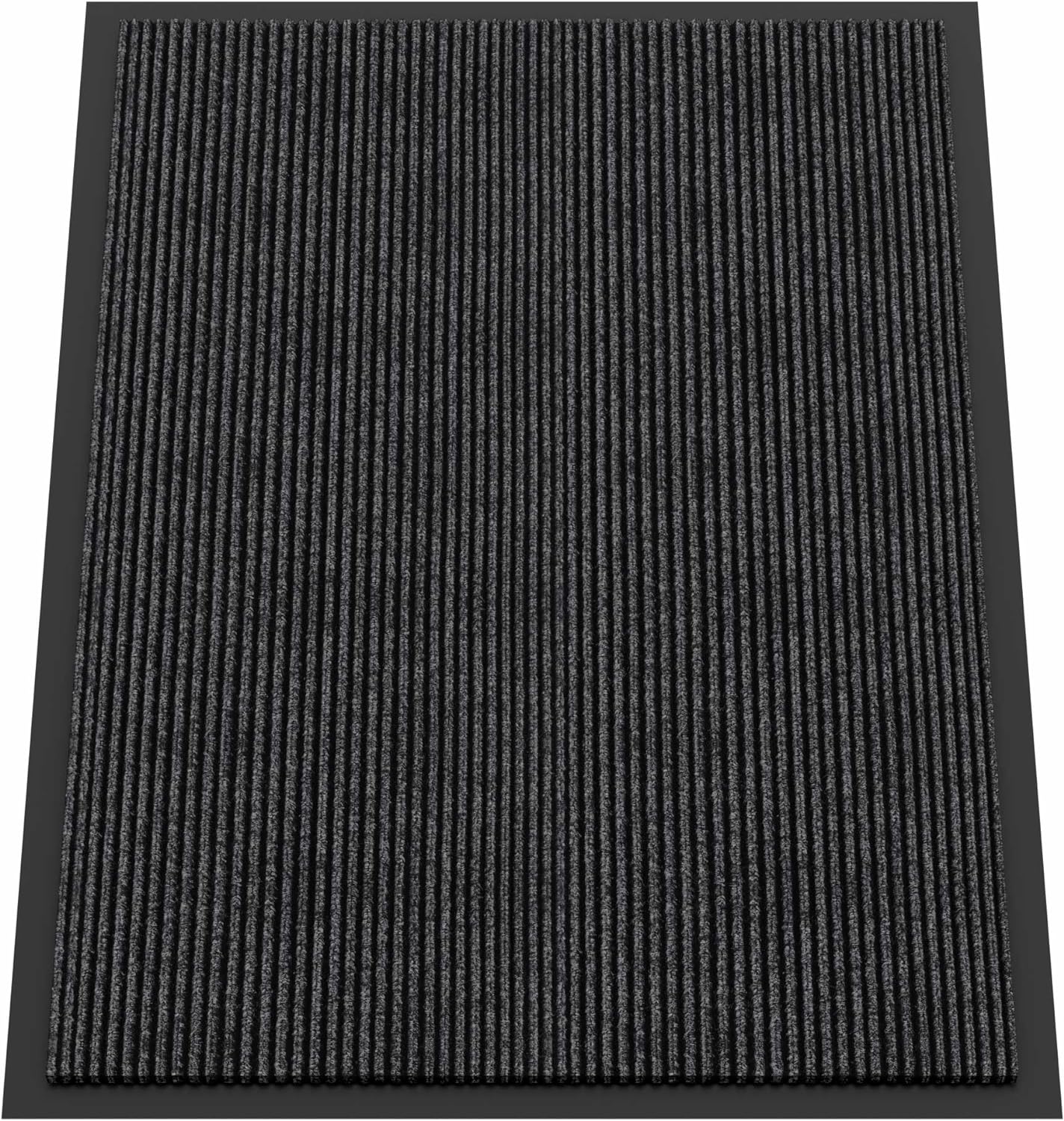 Indoor Outdoor Door Mat, 4’ x 3' Doormat for Entryway, Rubber Backing Non Slip Front Door Mat Outside Entrance, Super Absorbent Commercial Floor Mat for Home Office
