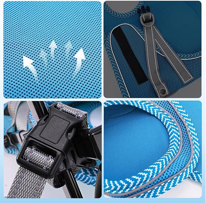 Updated Dog Wheelchair for Back Legs,Small Dog Wheelchair Carts with Wheels, Light Weight Wheelchair for Leg Support Helps Senior,Injured,Paralyzed, S & Blue