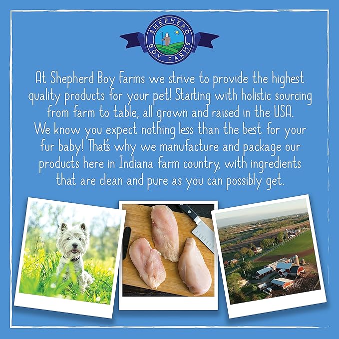 Shepherd Boy Farms Freeze Dried Dog and Cat Treats, Duck Heart, All Natural Single Ingredient Freeze-Dried Dog Treat & Snacks, Made in USA, High Protein, Essential Nutrition of Raw Food, 8oz