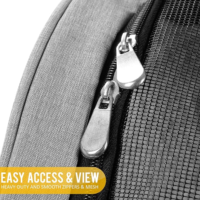 KOPEKS Deluxe Backpack Pet Travel Carrier with Double Wheels for Pets up to 10 Pounds - Black - Approved by Most Airlines