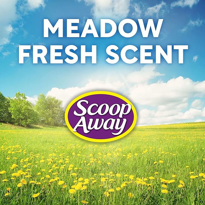 Scoop Away Advanced Multi-Cat Clumping Cat Litter, Meadow Fresh Scent, Pack of 2, 18.5 Pounds (Package May Vary)