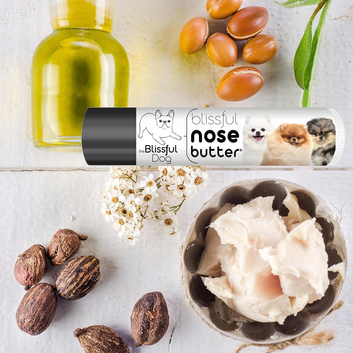 The Blissful Dog Pomeranian Unscented Nose Butter - Dog Nose Butter, 0.15 Ounce